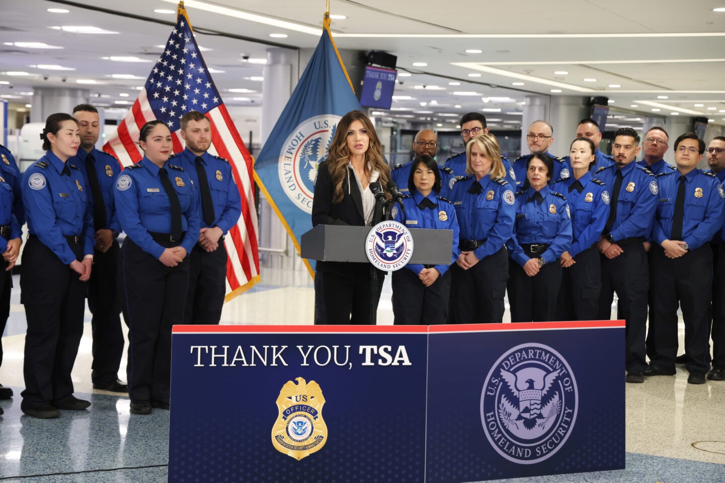 Noem TSA, Kristi Noem, Homeland Security, Collective Bargaining Agreement