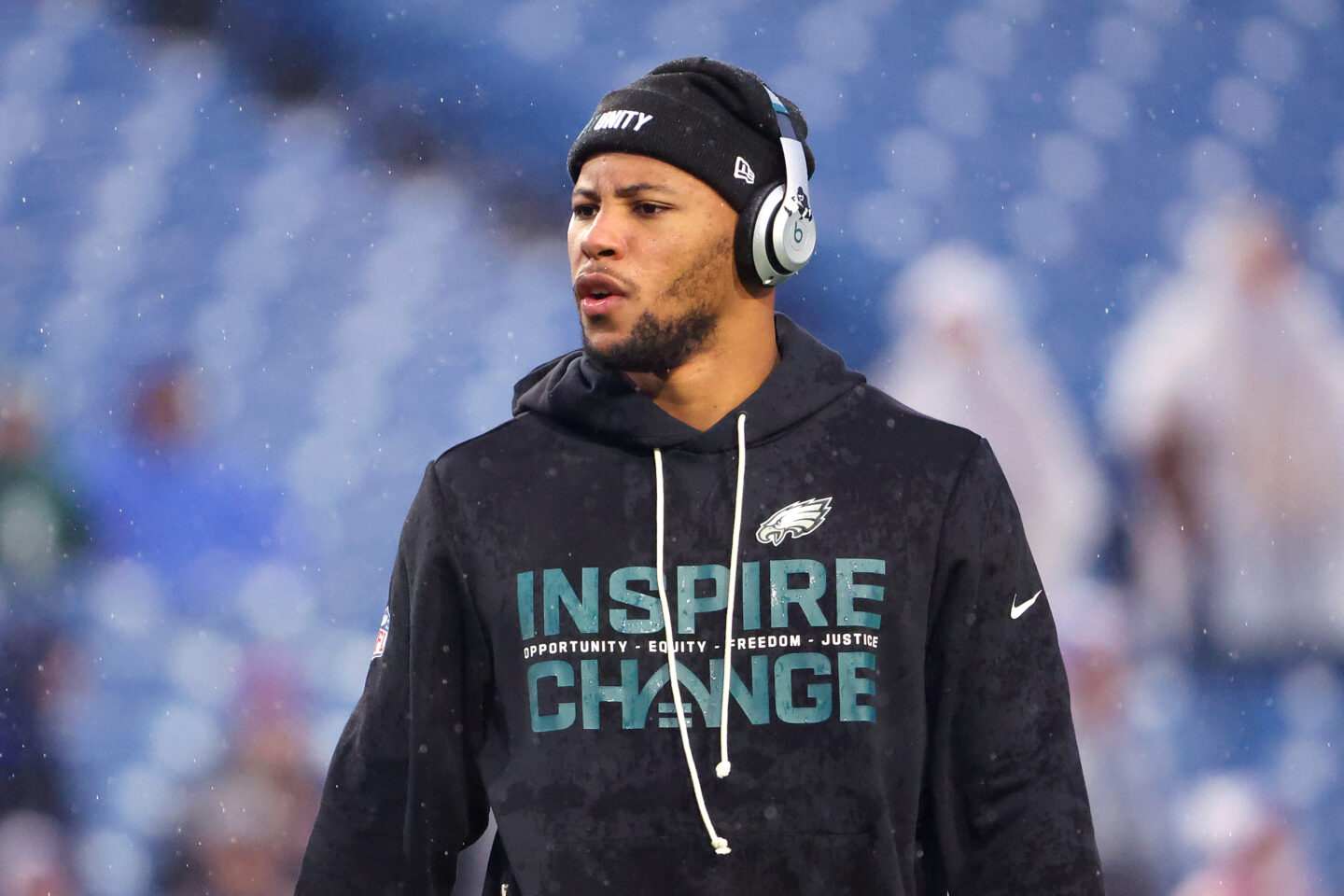 Saquon Barkley, Saquon Barkley red cross, Saquon Barkley blood donation theGrio.com