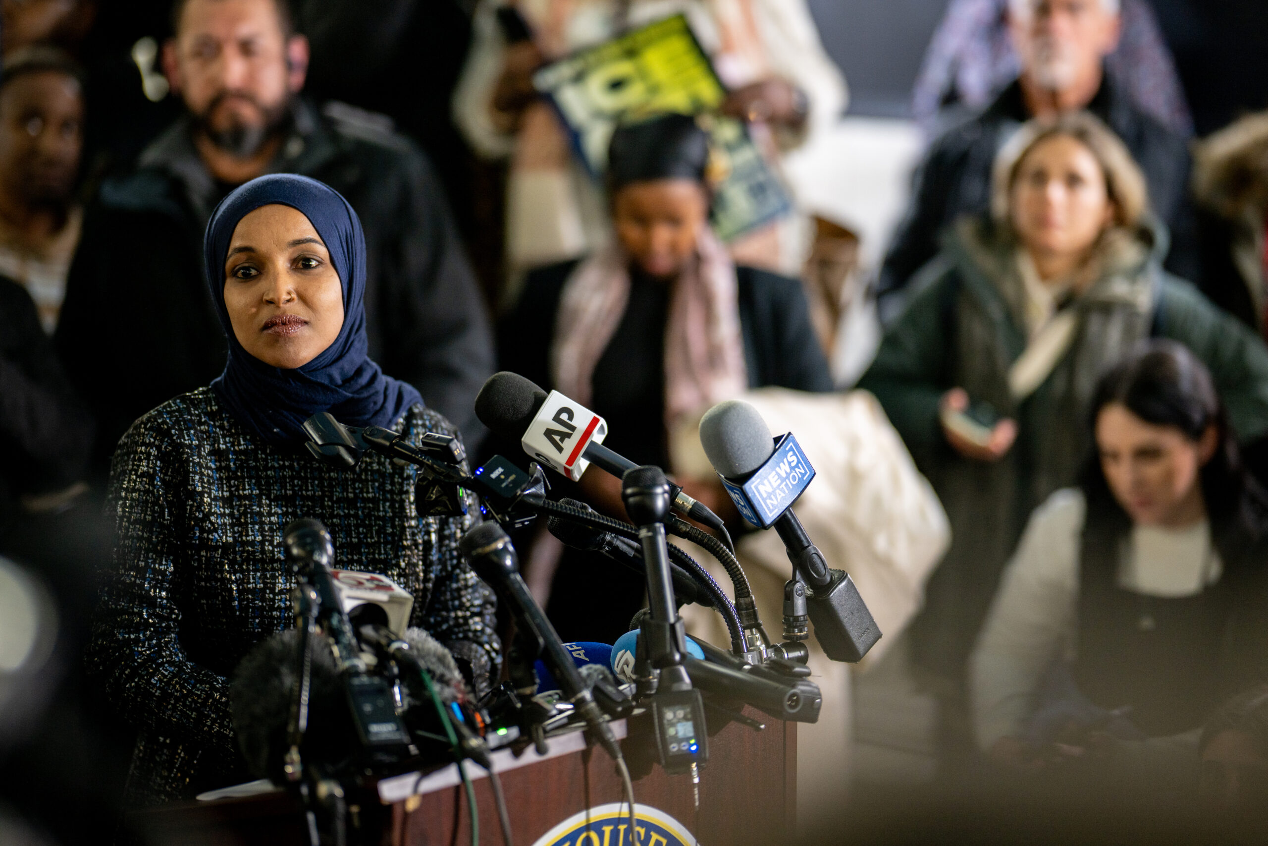 Rep. Ilhan Omar fires back after Trump calls attack on her a hoax