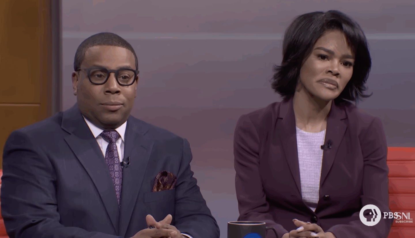 Teyana Taylor and Kenan Thompson in 