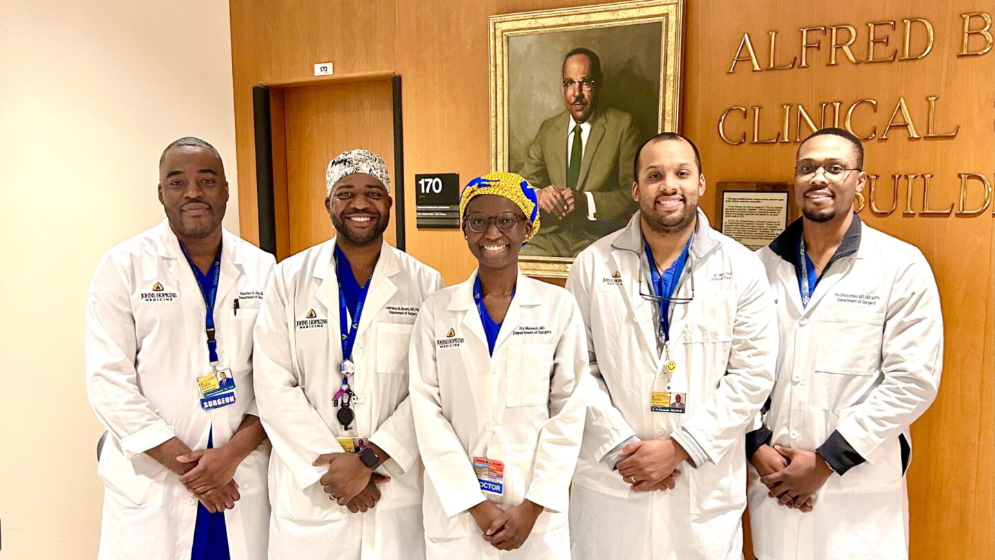 Johns Hopkins Hospital Black surgeons, Black surgeons Johns Hopkins Trauma, Black surgical residents Johns Hopkins Hospital, first all Black team Johns hopkins hospital, Vivien Thomas theGrio.com