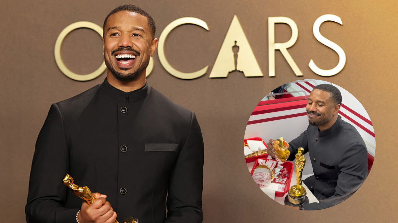 One of us: Michael B. Jordan celebrates Oscar win with late-night burger run