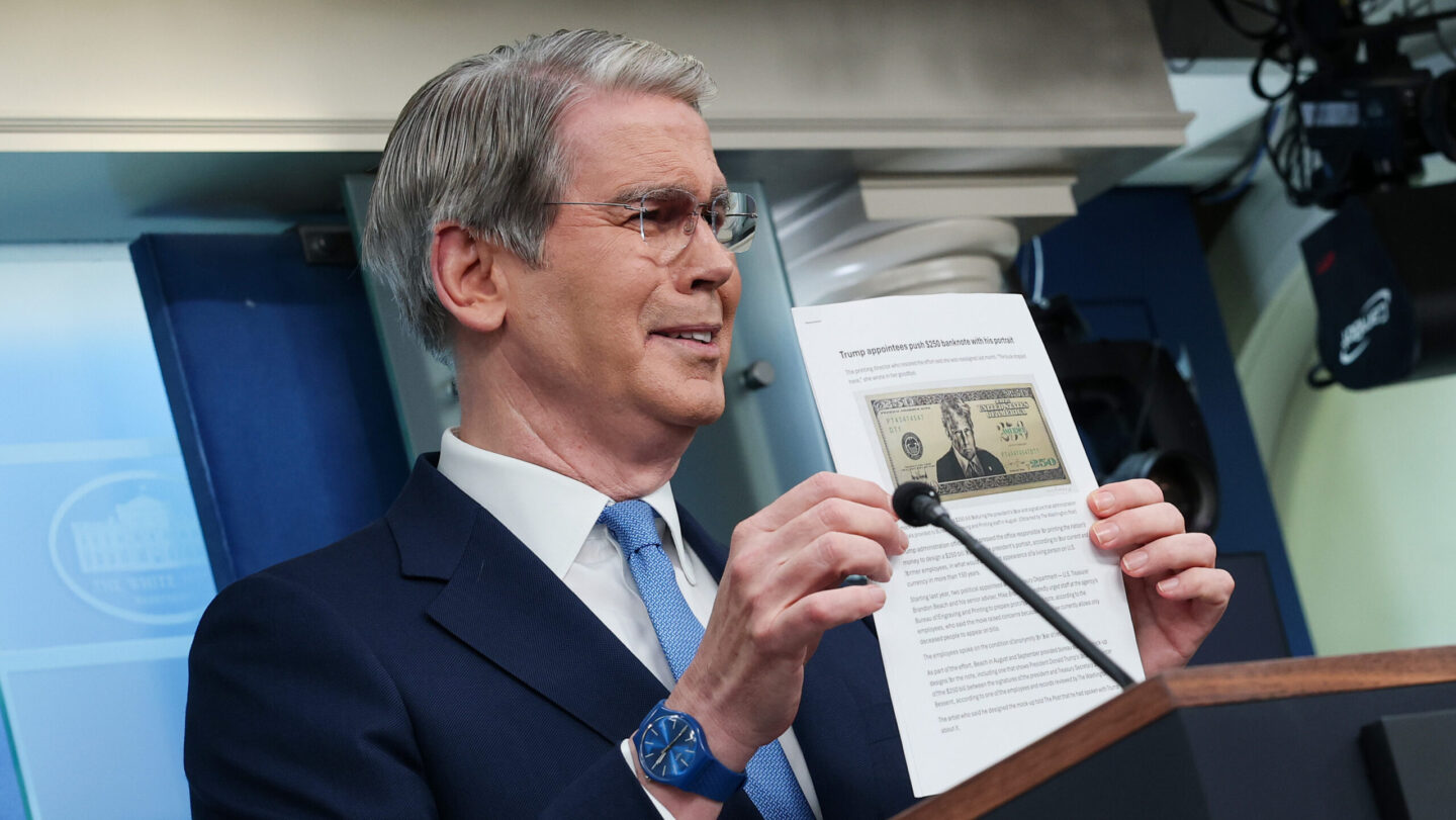 Treasury Secretary Bessent Holds A Press Briefing At The White House